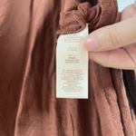 Free People  Saheli Embroidered Mesh Top Brown Sz S Brown Tunic Boho Cowboy Photo 9