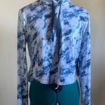 Kyodan  Navy and White Tie-Dye Pullover Photo 0