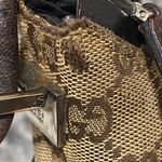 Gucci GG Monogram Canvas Shoulder Bag in Tan and Brown Photo 11