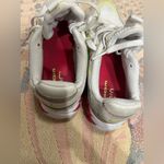 Nike  Air Sneakers in White and Neon Yellow Photo 3