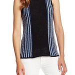 Sanctuary COPY - Blue Black Crochet Knit Sweater Tank Top Photo 0