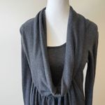 Kerisma Gray Cashmere Blend Cowl Neck Long Sleeve Knit Dress M Luxury Empire Photo 4