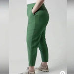 Athleta  Brooklyn Ankle Pant Pull On Vineyard Green Plus Size 24 NWOT Photo 1