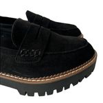 Jellypop Womens  Paris Chunky Loafers Black Faux Suede Shoes Size 9.5 Wide Photo 1