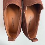 Lucky Brand Booties Vienna Leather Stacked Heels Pull On Comfort Cognac Brown Photo 8