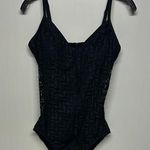 Time and Tru Black One Piece Swimsuit Sleek Design Size L Photo 0