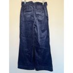 Loft Navy Corduroy Wide-Leg Pants Belted High Rise Size 4 NWT Photo 2