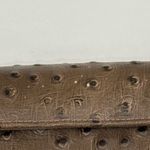 VTG ostrich leather Elegant Brown Shoulder Bag Photo 6