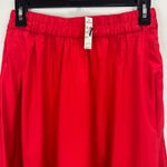 Madewell Poplin Midi Skirt Cotton A Line Cerise Red Minimalist Pockets XS NWT Photo 9