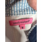 Simply Southern Women's M Blue Striped Sleeveless Tunic Dress Casual Photo 2