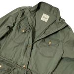 Mudd  military Cargo Army Green Zip‎ Button Front Utility Jacket Bella Swan Photo 1