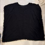 Seafolly  Womens Black Crochet Trim mini kaftan Medium Photo 9