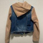 Wall Flower Denim Sherpa Jean Jacket Size M Photo 7
