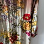 Aratta Silent Journey Boho Floral Western Velvet Collar Dress/Duster S Yellow Photo 8