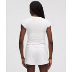 Lululemon XS Organic Cotton Baby Tee Tennis & Sports Club White NWT Preppy 1998 Photo 5