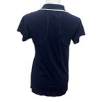 Athleta Momentum Seamless Gold Tee Women’s Size Large Navy Blue Short Sleeve Top Photo 3