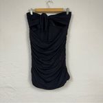 Carmen Marc Valvo  Black Strapless One Piece Swimsuit Women’s 16 Skirt Modest Photo 3