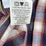 Cloth & Stone  Crushed Berry Fray Button Down Plaid Flannel Small Photo 10