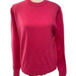 Nanette Lepore | Pink rhinestone sweater medium Photo 0