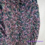 Allison Joy Allison‎ Joy floral spaghetti adjustable strap ruched dress, size L Photo 4