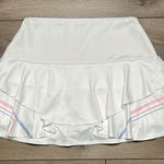 K-Swiss 13” White Layered Tennis Skirt Skort Pockets Size Medium Photo 0
