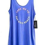Wildfox NWT Sun ‘Take Me To the Dog Beach’ purple swim beach dress, size large Photo 0