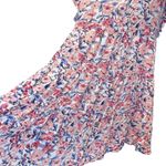 Knox Rose  Dress Womens Pink Floral Ruffle Tiered Babydoll Size Large Photo 3