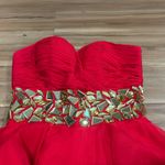 Blush Prom Juniors Red Formal Dress Size 2 Photo 1