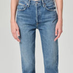 AGOLDE  Women’s Riley Crop Straight Leg Jeans Size 27/4 Photo 0