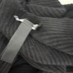 AllSaints Cardigan Ruana Black Wool Blend One Size Open Front Sweater Wrap Photo 7