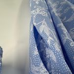 Eileen West ballet nightgown women's small blue floral embroidered button front Photo 5