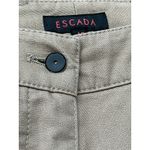 #3 Women's Dark Peanut Butter Tan Color, Twill Pants by ESCADA, Size: 40 Size 10 Photo 9
