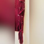 knee length dress wine color is a little thick fabric size XL Red Photo 4