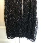 Hers & Mine Black Sequin Bodycon V Neck Mini Dress Size M Photo 6