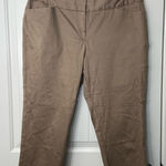 Worthington EUC  women’s tan‎ modern fit cropped leg casual pants size 12 Photo 0