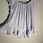 We The Free  ruffle flutter top light blue XS‎ Photo 2