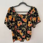 Kensie  Smocked Linen Blend Blouse size medium NWOT Photo 9