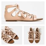 ZARA ✨ Gladiator Lace Up Flats Sandals✨ Photo 3