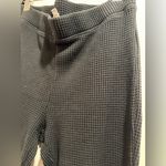 Aerie  Black Waffle Flared Pants Size L Photo 5