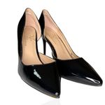 Versace  Alexandra V1969 Black Italian Patent Leather Pumps Women's Size 8 Photo 3