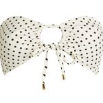 Peony Biscotti Tie Bikini Bandeau Top Size 4 Photo 2