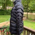 London Fog  Women's Puffer Quilted Black Down & Feathers Jacket Coat Size M Photo 2