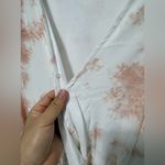 Dex Pink and Cream High Low Dress White Size 2X Photo 2