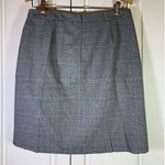 LL Bean Academia Mini Skirt 6P Petite Faux Wrap Kilt Plaid‎ Classic Fit Preppy Gray Photo 1