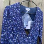 Lovers + Friends NWT Conrad Mini Dress Cut Out Back Stars Long Sleeve Size S Photo 2