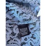 Maeve Anthropologie  Gray off white Sheer Lace Collared Button Size 12 Top NWT Photo 9