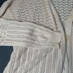 Nicole Miller Artelier Womens Large Cardigan Sweater Hood Open Knit Long Sleeve Photo 2