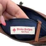 Brooks Brothers  Chain Strap Shoulder Bag‎ Brown Caramel Leather Minimalist Photo 2