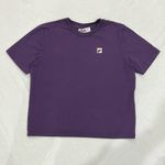 FILA  Purple & Black Shirt and Crop Legging Set Size Medium Photo 1