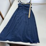 Fame and Partners  Dress Womens 14 Blue Sweetheart Neckline Tie Waist‎ Gown Photo 8